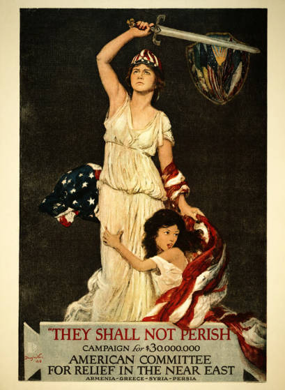 1918 Poster of Columbia: Douglas Volk’s “They Shall Not Perish” Campaign against&nbsp;Genocide